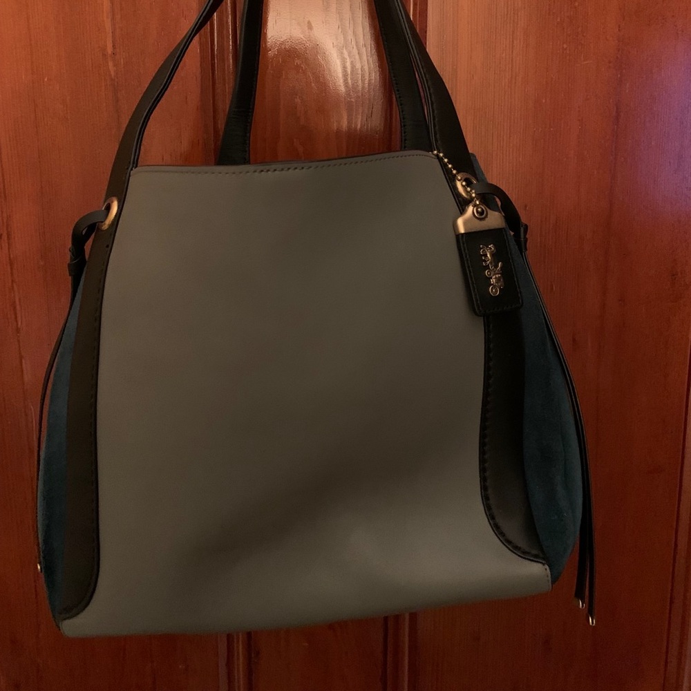 Coach Bag - suede and leather